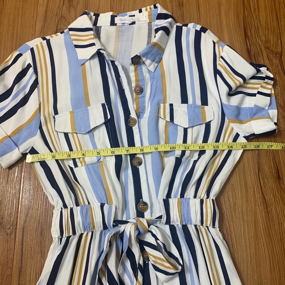 Streetwear Society Button Down Striped Dress - Picture 11 of 13